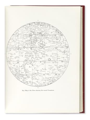 GOODACRE, WALTER. The Moon with a Description of its Surface Formations.  Fully illustrated by the Authors Revised Map.  1931